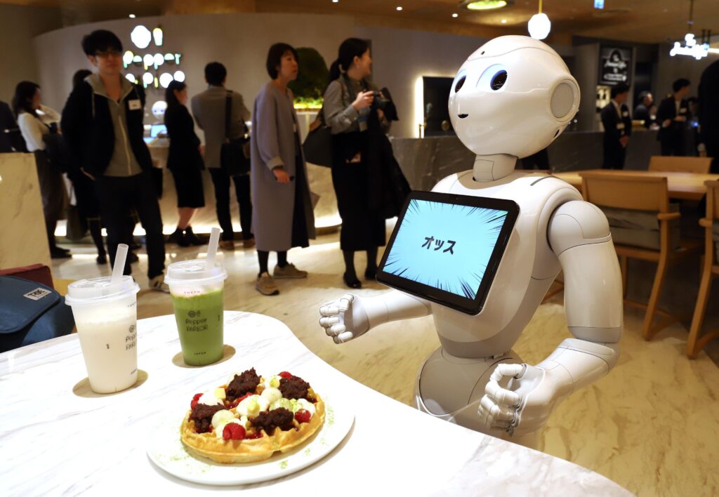Global Recognition for Robotic Serving Cafe in Japan